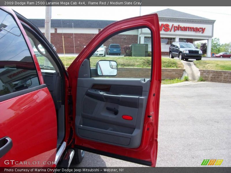 Flame Red / Medium Slate Gray 2009 Dodge Ram 2500 Laramie Mega Cab 4x4