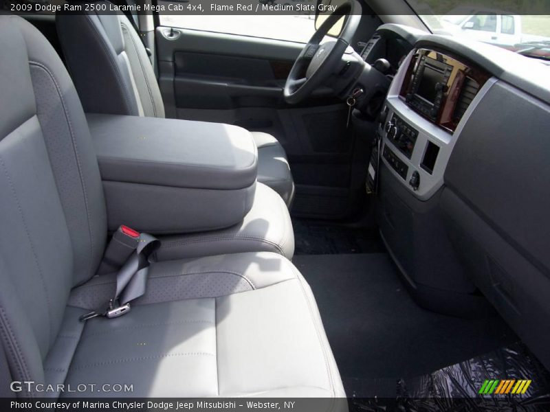 Flame Red / Medium Slate Gray 2009 Dodge Ram 2500 Laramie Mega Cab 4x4