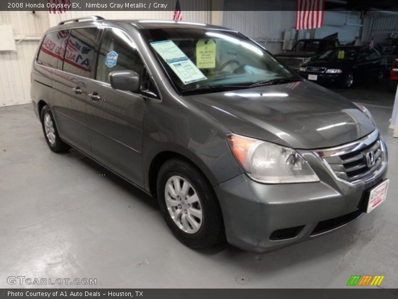 Nimbus Gray Metallic / Gray 2008 Honda Odyssey EX