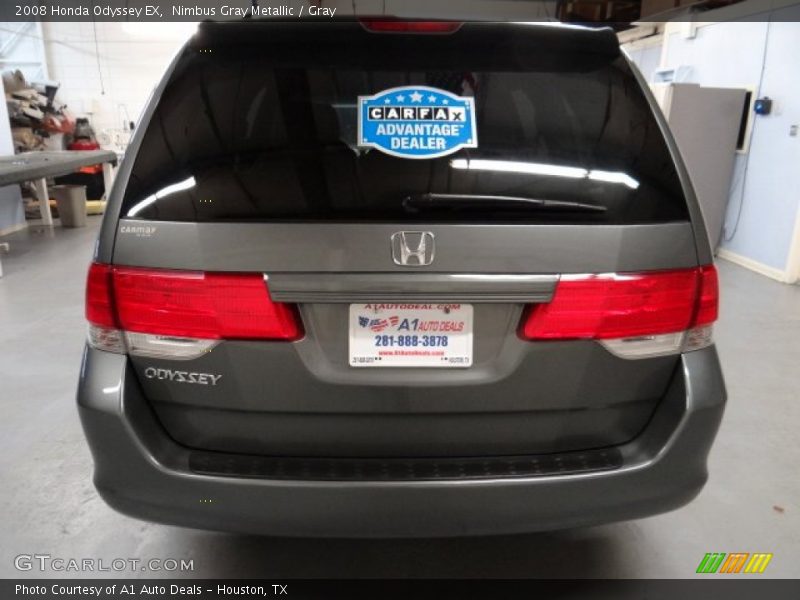 Nimbus Gray Metallic / Gray 2008 Honda Odyssey EX