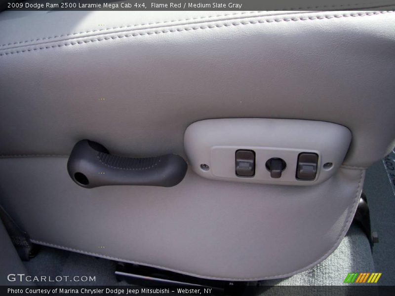 Flame Red / Medium Slate Gray 2009 Dodge Ram 2500 Laramie Mega Cab 4x4