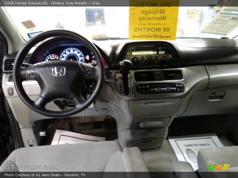 Nimbus Gray Metallic / Gray 2008 Honda Odyssey EX