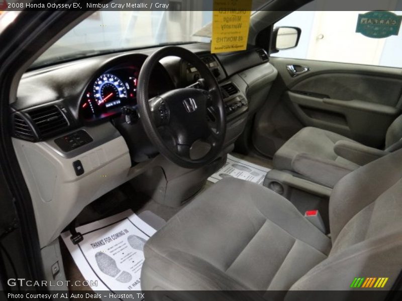 Nimbus Gray Metallic / Gray 2008 Honda Odyssey EX