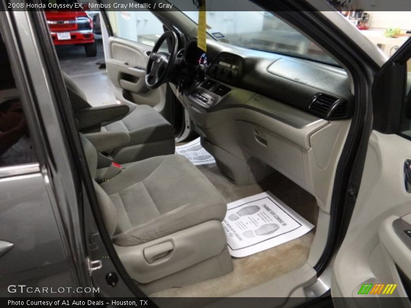 Nimbus Gray Metallic / Gray 2008 Honda Odyssey EX