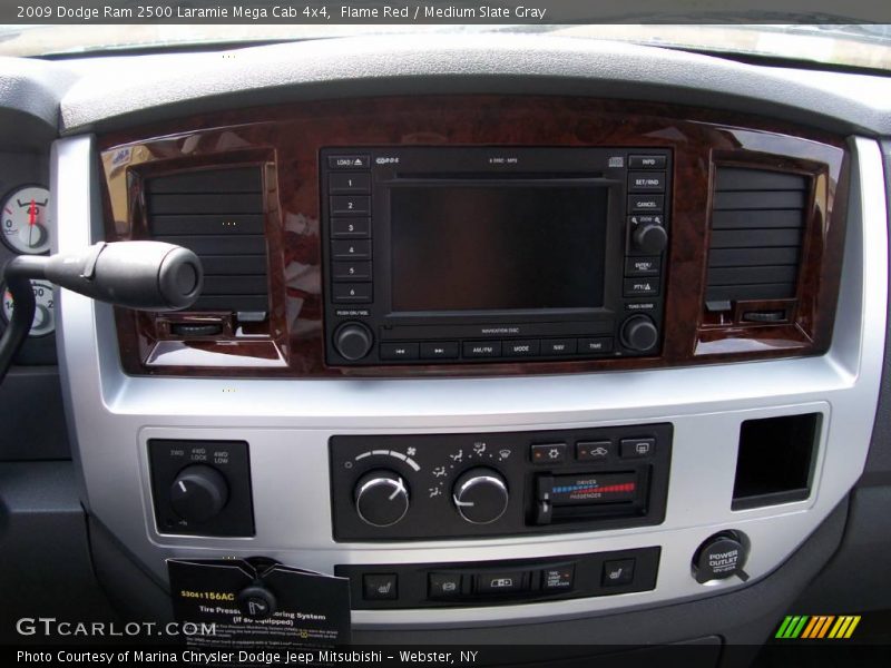 Flame Red / Medium Slate Gray 2009 Dodge Ram 2500 Laramie Mega Cab 4x4