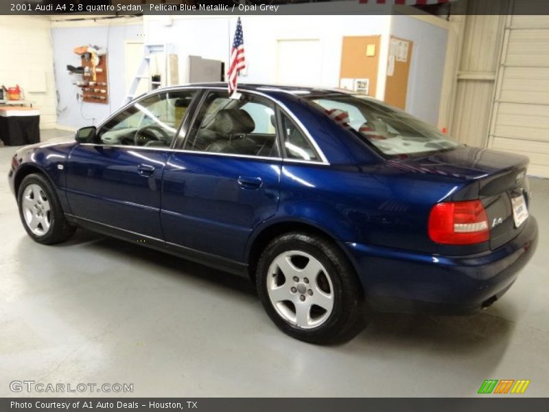 Pelican Blue Metallic / Opal Grey 2001 Audi A4 2.8 quattro Sedan