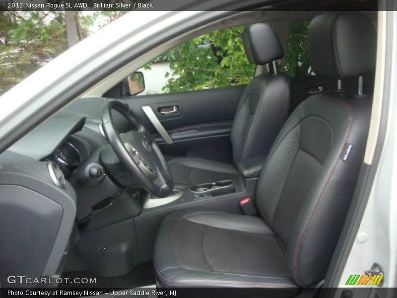 Brilliant Silver / Black 2012 Nissan Rogue SL AWD