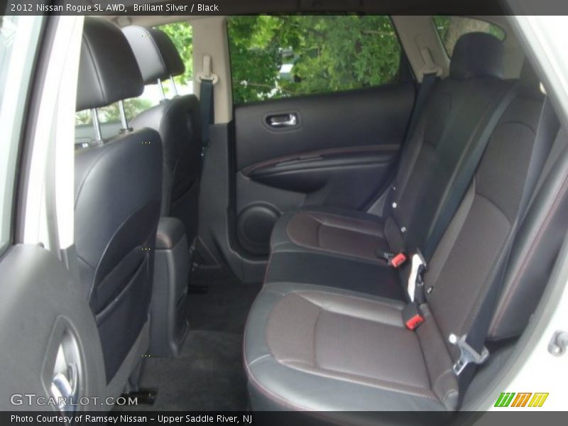 Brilliant Silver / Black 2012 Nissan Rogue SL AWD