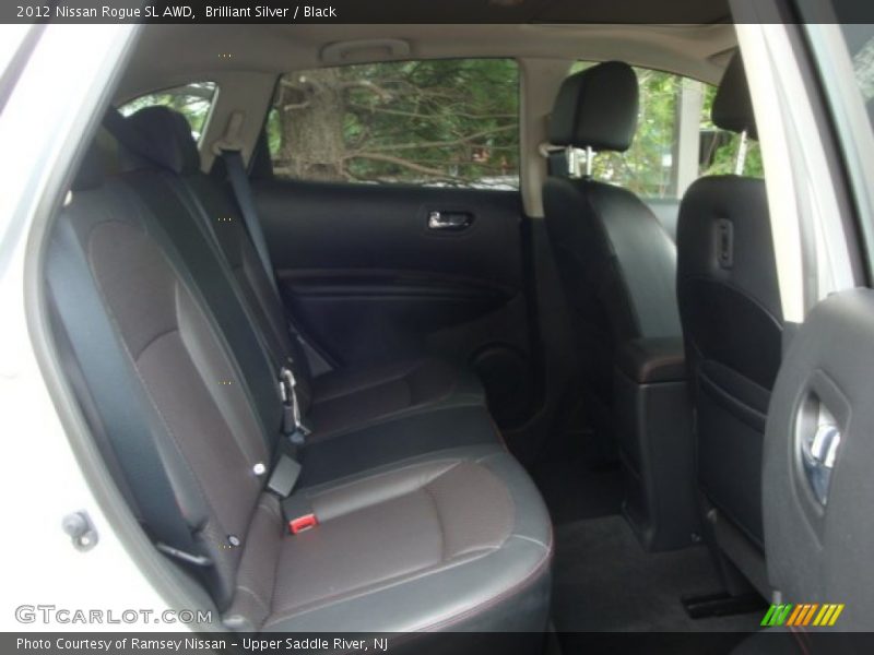 Brilliant Silver / Black 2012 Nissan Rogue SL AWD