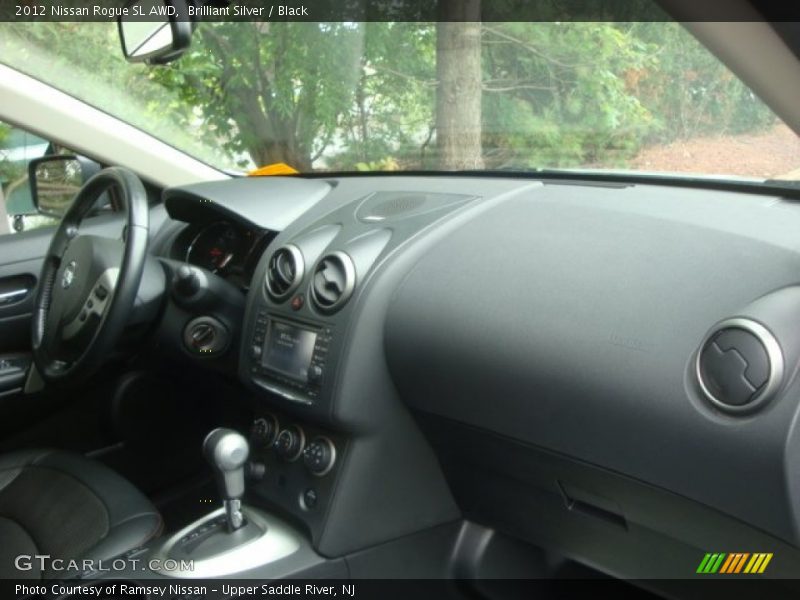Brilliant Silver / Black 2012 Nissan Rogue SL AWD
