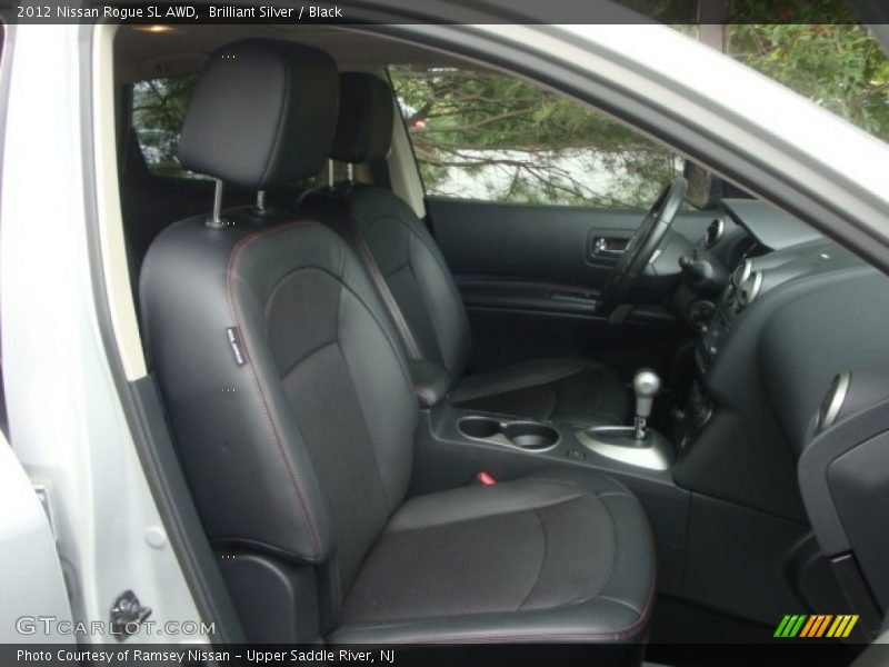 Brilliant Silver / Black 2012 Nissan Rogue SL AWD