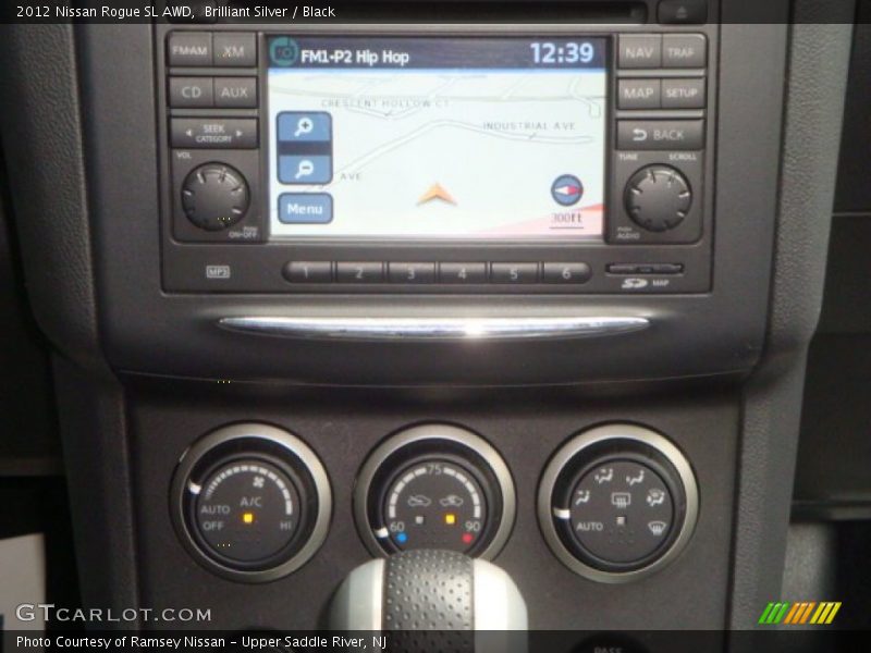 Brilliant Silver / Black 2012 Nissan Rogue SL AWD