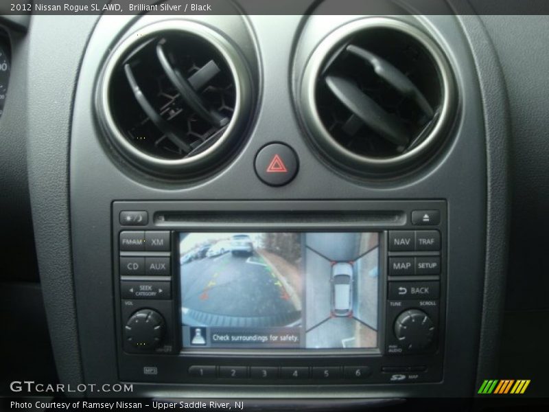 Brilliant Silver / Black 2012 Nissan Rogue SL AWD
