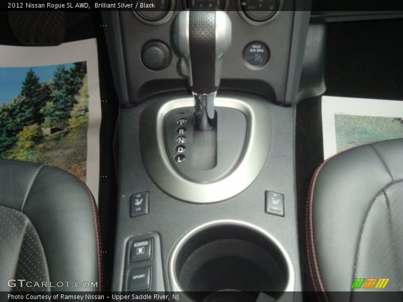 Brilliant Silver / Black 2012 Nissan Rogue SL AWD