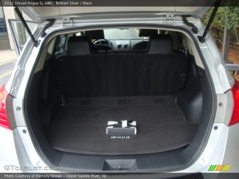 Brilliant Silver / Black 2012 Nissan Rogue SL AWD