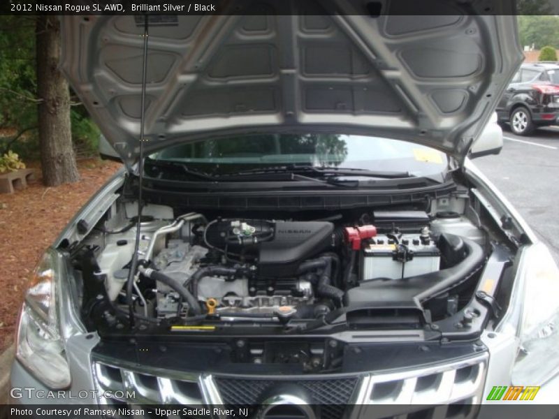Brilliant Silver / Black 2012 Nissan Rogue SL AWD