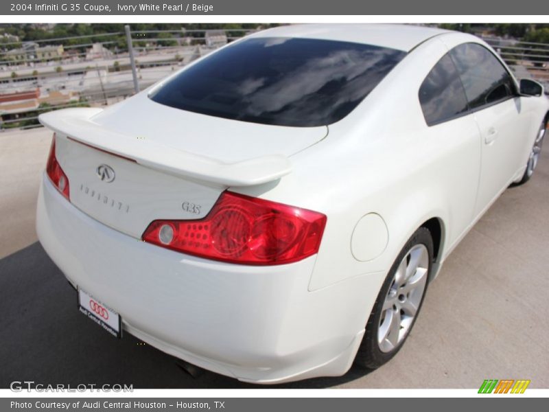 Ivory White Pearl / Beige 2004 Infiniti G 35 Coupe