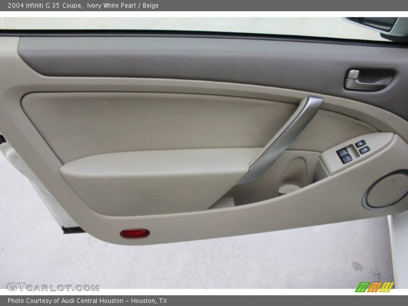 Ivory White Pearl / Beige 2004 Infiniti G 35 Coupe