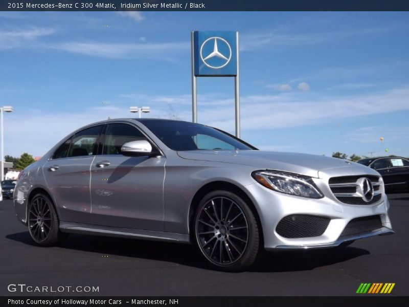 Iridium Silver Metallic / Black 2015 Mercedes-Benz C 300 4Matic