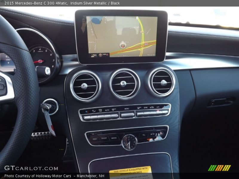 Iridium Silver Metallic / Black 2015 Mercedes-Benz C 300 4Matic