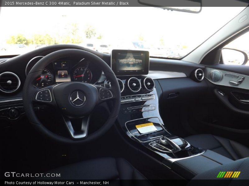 Paladium Silver Metallic / Black 2015 Mercedes-Benz C 300 4Matic