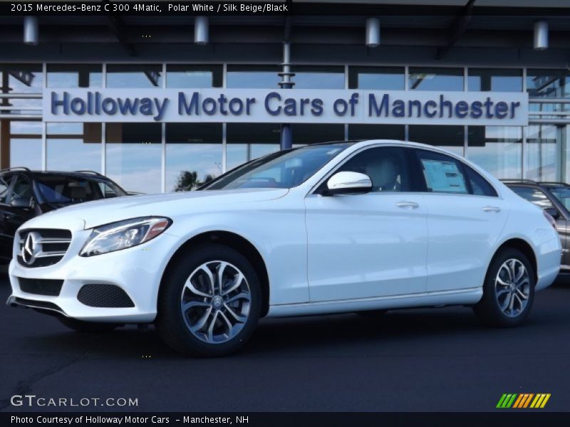 Polar White / Silk Beige/Black 2015 Mercedes-Benz C 300 4Matic