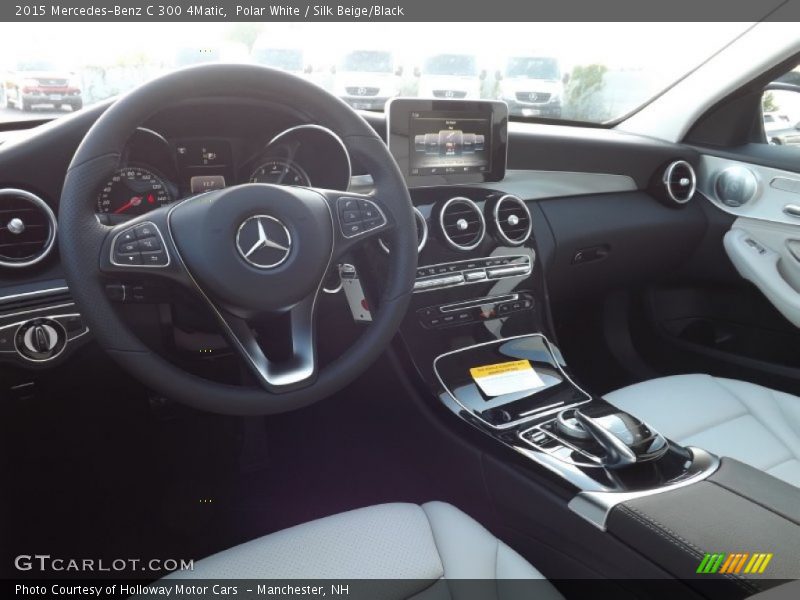Polar White / Silk Beige/Black 2015 Mercedes-Benz C 300 4Matic