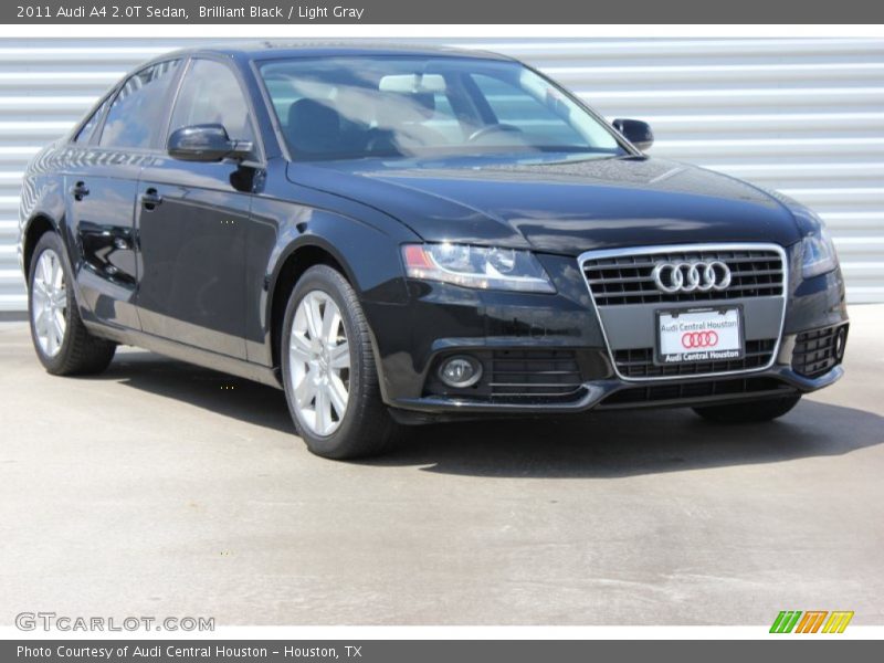 Brilliant Black / Light Gray 2011 Audi A4 2.0T Sedan