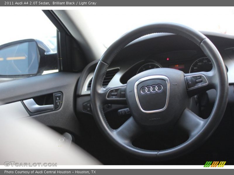 Brilliant Black / Light Gray 2011 Audi A4 2.0T Sedan