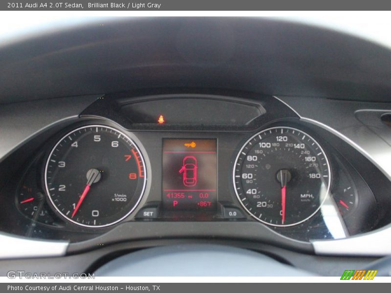 Brilliant Black / Light Gray 2011 Audi A4 2.0T Sedan