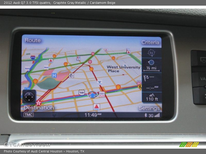Graphite Gray Metallic / Cardamom Beige 2012 Audi Q7 3.0 TFSI quattro