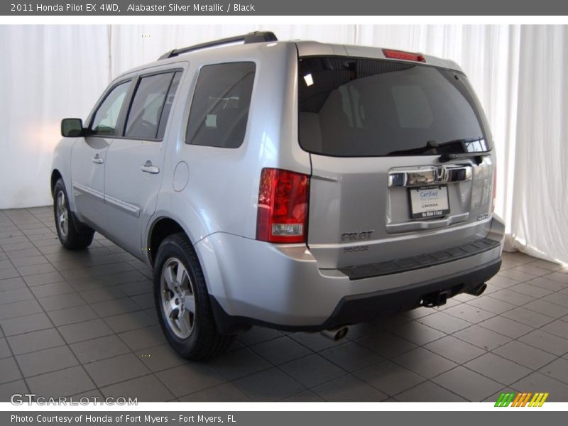 Alabaster Silver Metallic / Black 2011 Honda Pilot EX 4WD