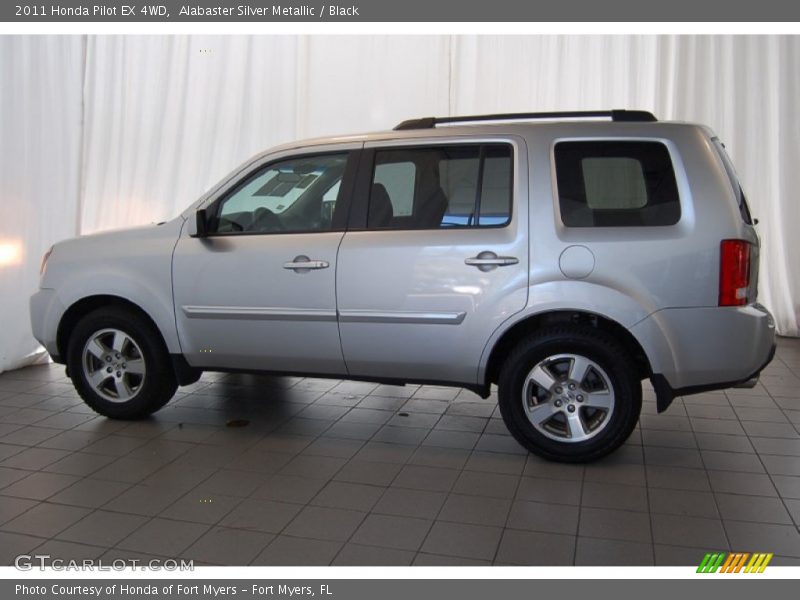 Alabaster Silver Metallic / Black 2011 Honda Pilot EX 4WD