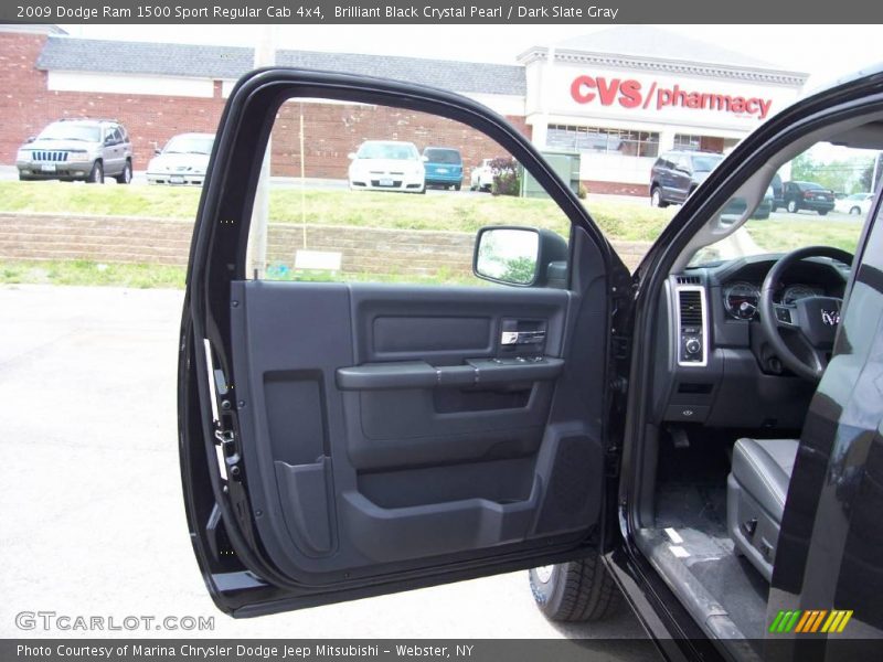 Brilliant Black Crystal Pearl / Dark Slate Gray 2009 Dodge Ram 1500 Sport Regular Cab 4x4