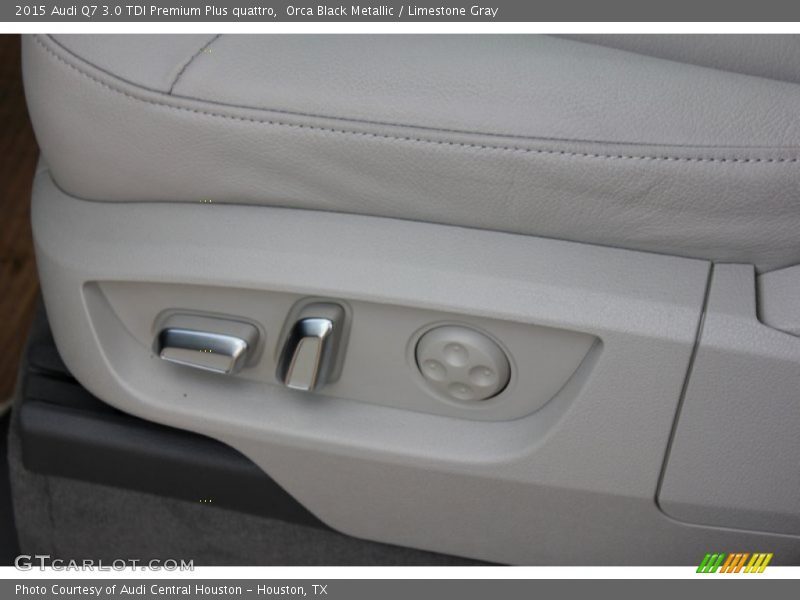Orca Black Metallic / Limestone Gray 2015 Audi Q7 3.0 TDI Premium Plus quattro