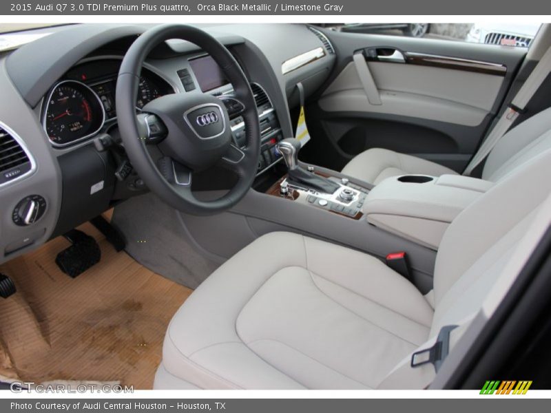  2015 Q7 3.0 TDI Premium Plus quattro Limestone Gray Interior