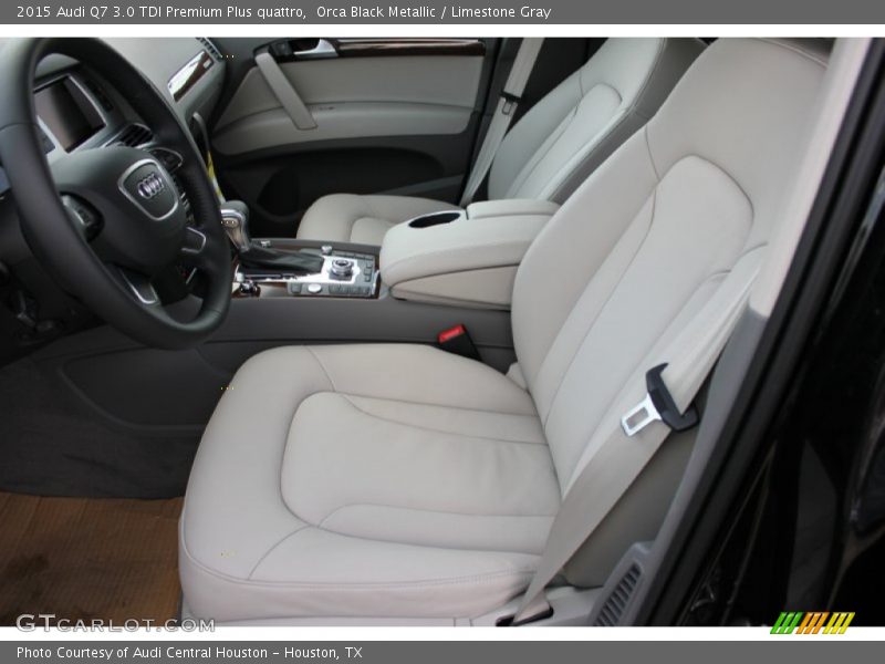 Orca Black Metallic / Limestone Gray 2015 Audi Q7 3.0 TDI Premium Plus quattro