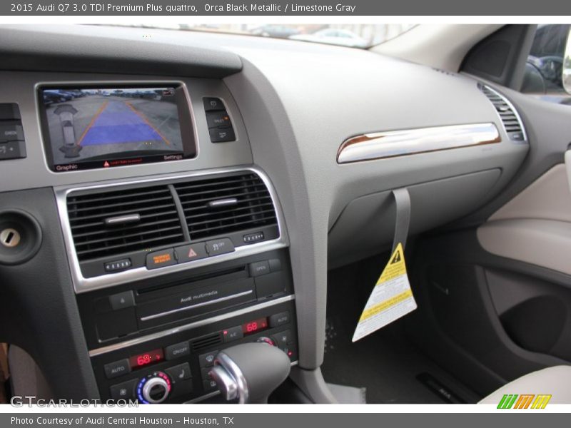 Orca Black Metallic / Limestone Gray 2015 Audi Q7 3.0 TDI Premium Plus quattro