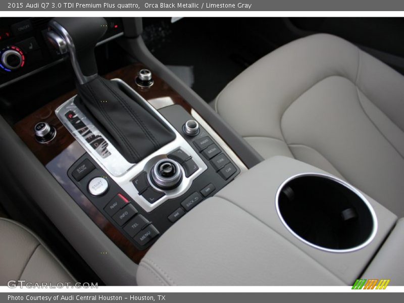 Orca Black Metallic / Limestone Gray 2015 Audi Q7 3.0 TDI Premium Plus quattro