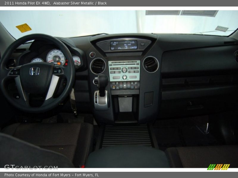 Alabaster Silver Metallic / Black 2011 Honda Pilot EX 4WD