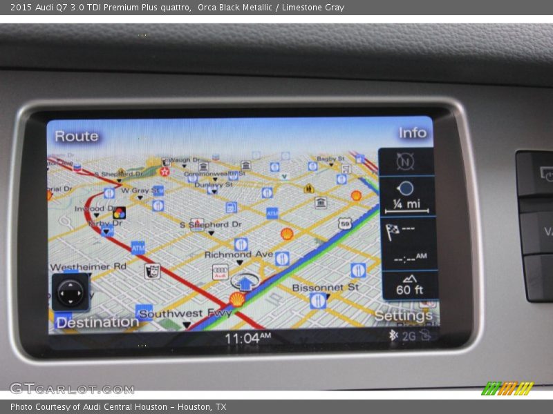 Orca Black Metallic / Limestone Gray 2015 Audi Q7 3.0 TDI Premium Plus quattro