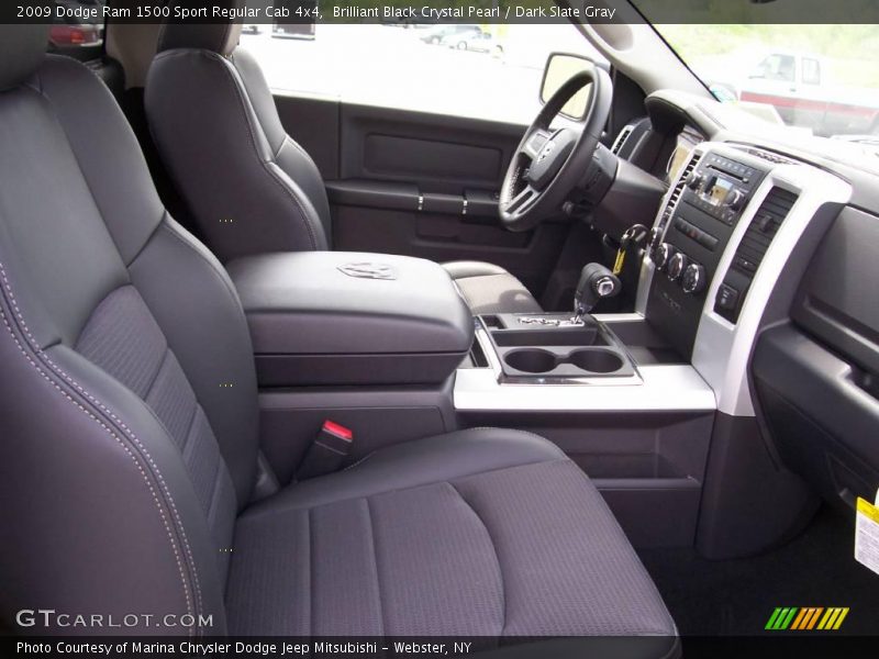 Brilliant Black Crystal Pearl / Dark Slate Gray 2009 Dodge Ram 1500 Sport Regular Cab 4x4