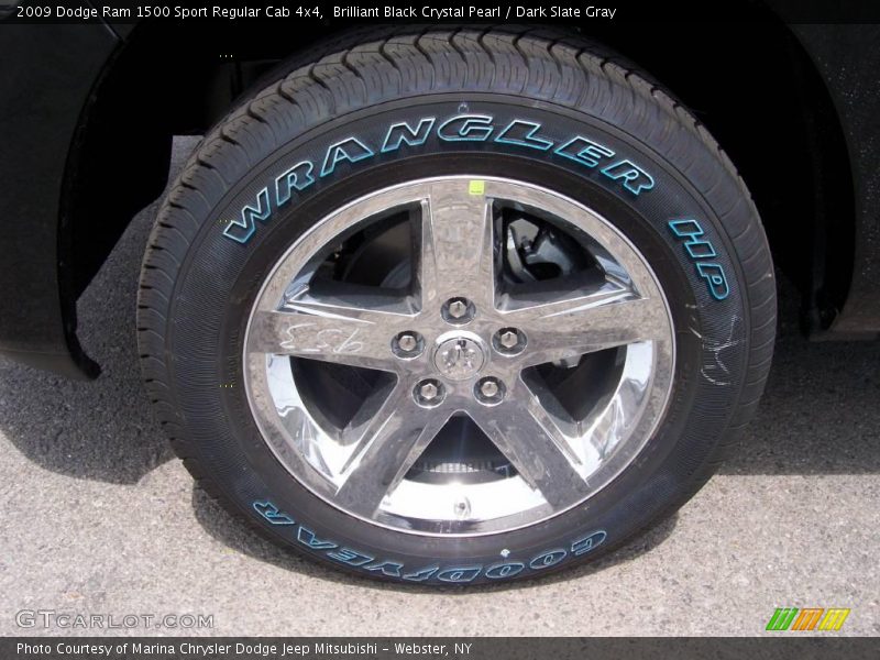 Brilliant Black Crystal Pearl / Dark Slate Gray 2009 Dodge Ram 1500 Sport Regular Cab 4x4