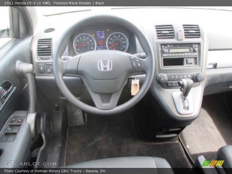 Polished Metal Metallic / Black 2011 Honda CR-V LX 4WD