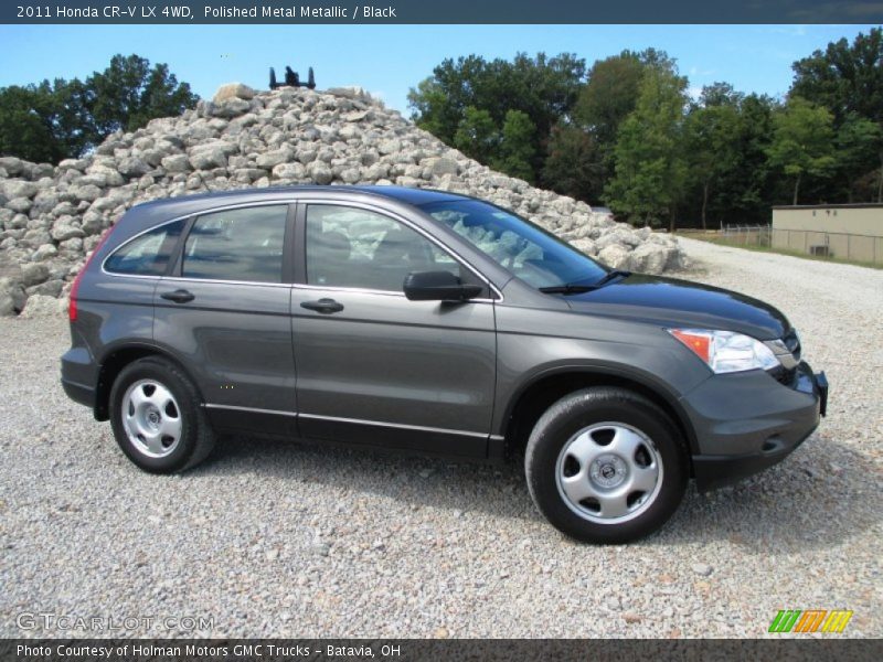 Polished Metal Metallic / Black 2011 Honda CR-V LX 4WD