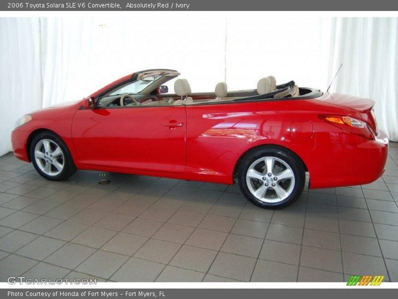 Absolutely Red / Ivory 2006 Toyota Solara SLE V6 Convertible