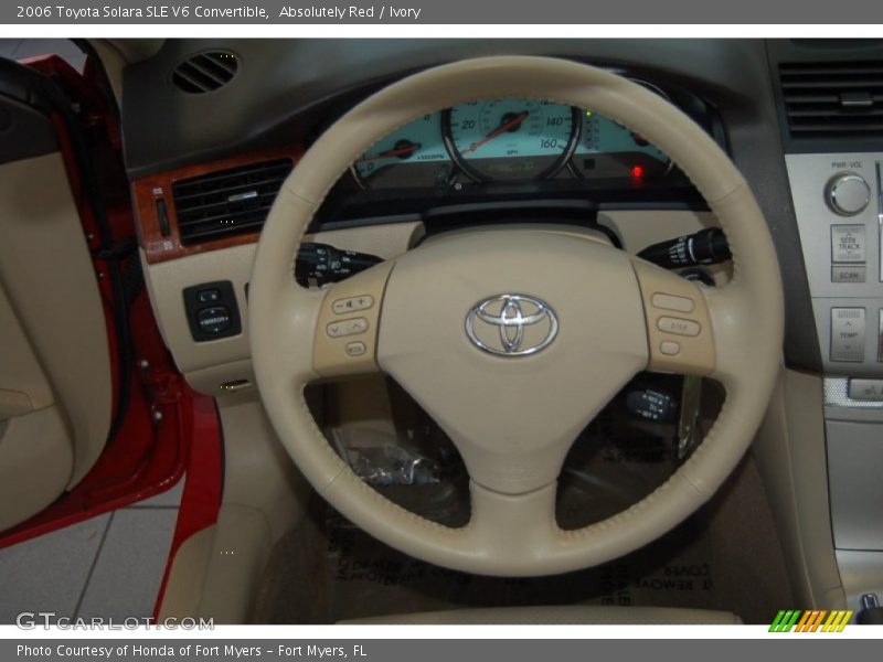 Absolutely Red / Ivory 2006 Toyota Solara SLE V6 Convertible