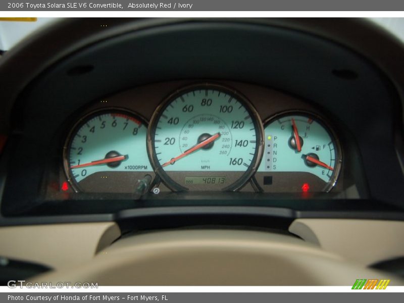 Absolutely Red / Ivory 2006 Toyota Solara SLE V6 Convertible