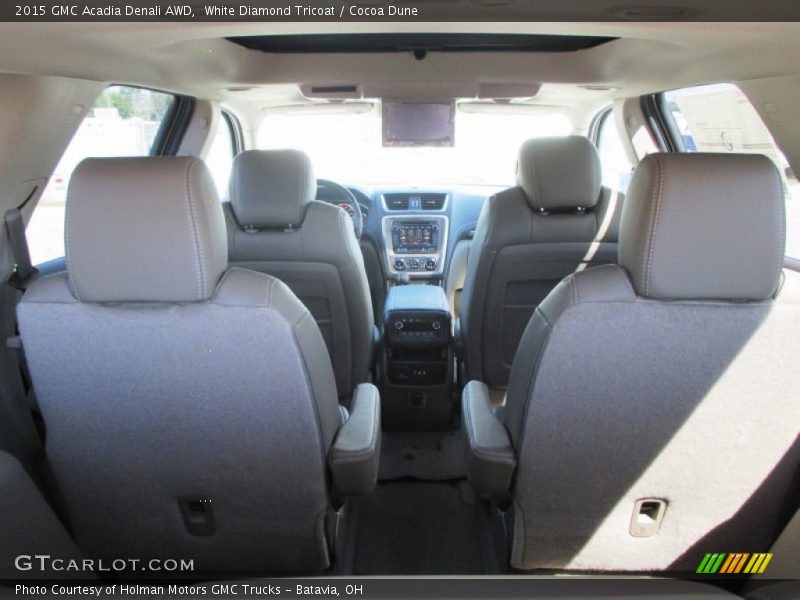 White Diamond Tricoat / Cocoa Dune 2015 GMC Acadia Denali AWD