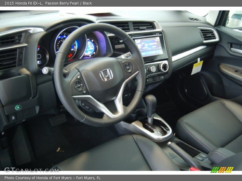 Black Interior - 2015 Fit EX-L 